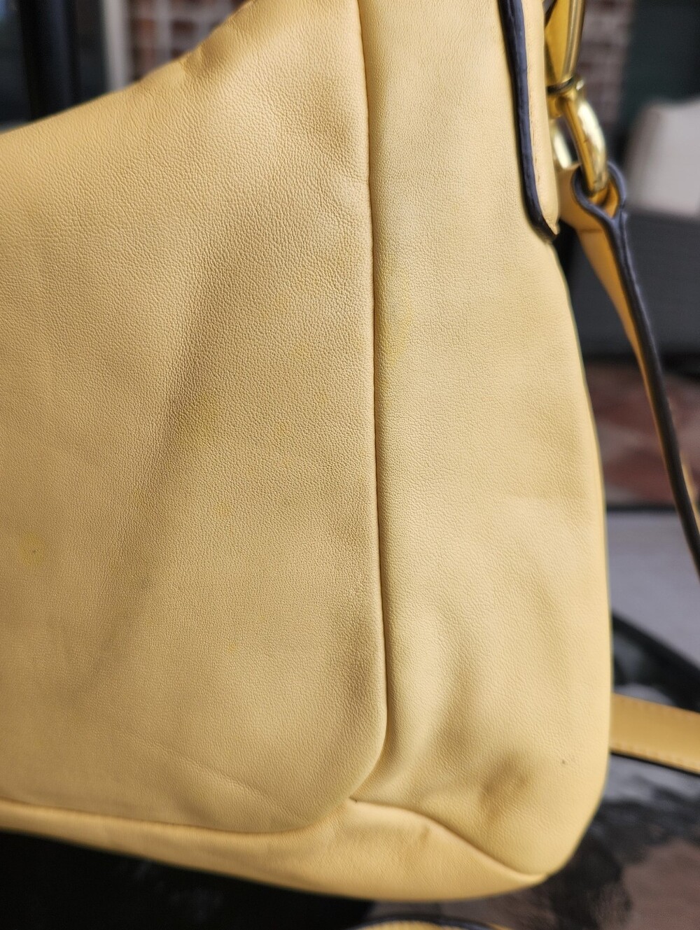 Coach Yellow Leather Shoulder Bag by - Picture 7 of 10